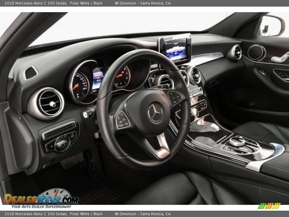 2018 Mercedes-Benz C 300 Sedan Polar White / Black Photo #23