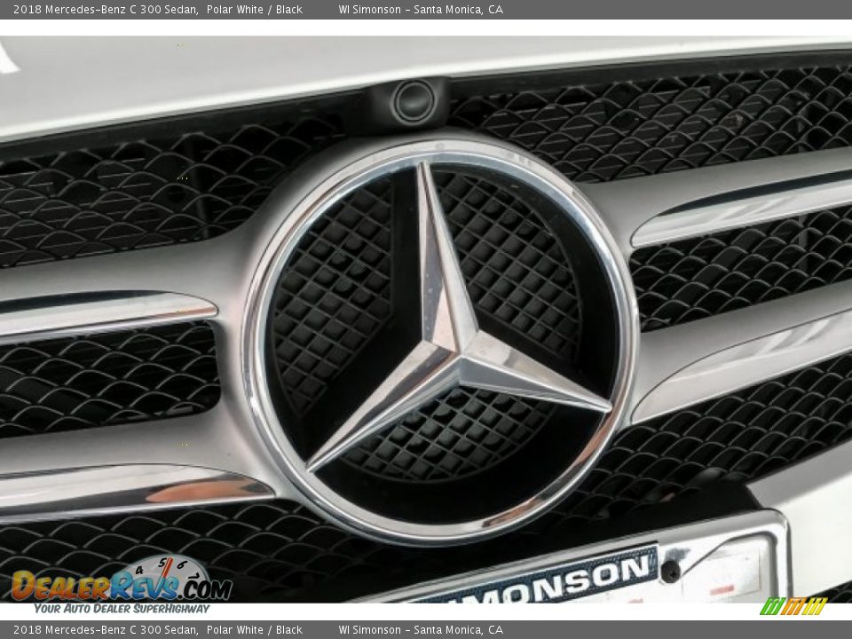 2018 Mercedes-Benz C 300 Sedan Polar White / Black Photo #34