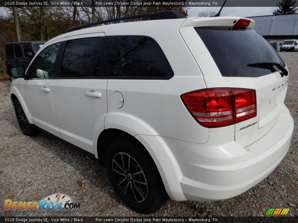 2018 Dodge Journey SE Vice White / Black Photo #3