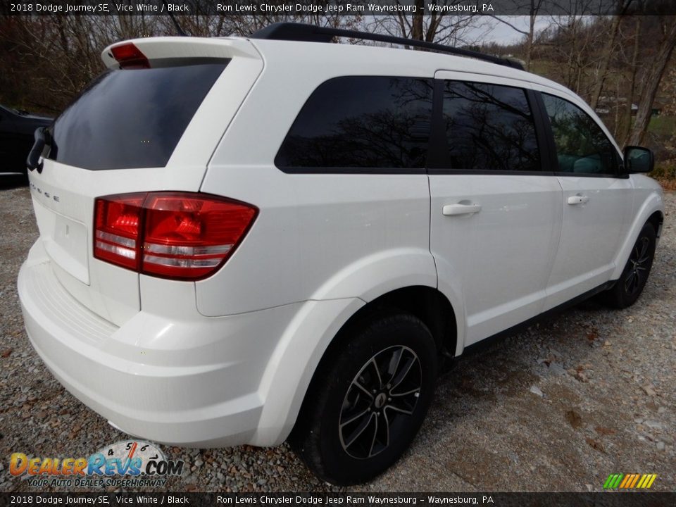 2018 Dodge Journey SE Vice White / Black Photo #6