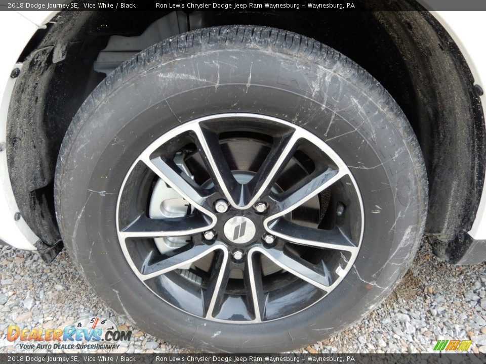 2018 Dodge Journey SE Vice White / Black Photo #10