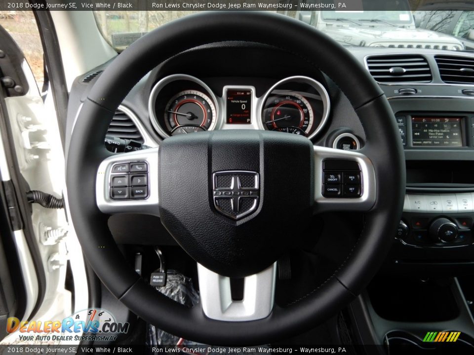 2018 Dodge Journey SE Vice White / Black Photo #17