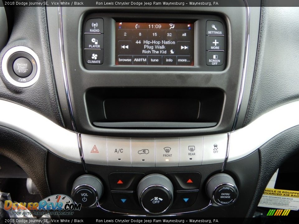 2018 Dodge Journey SE Vice White / Black Photo #20