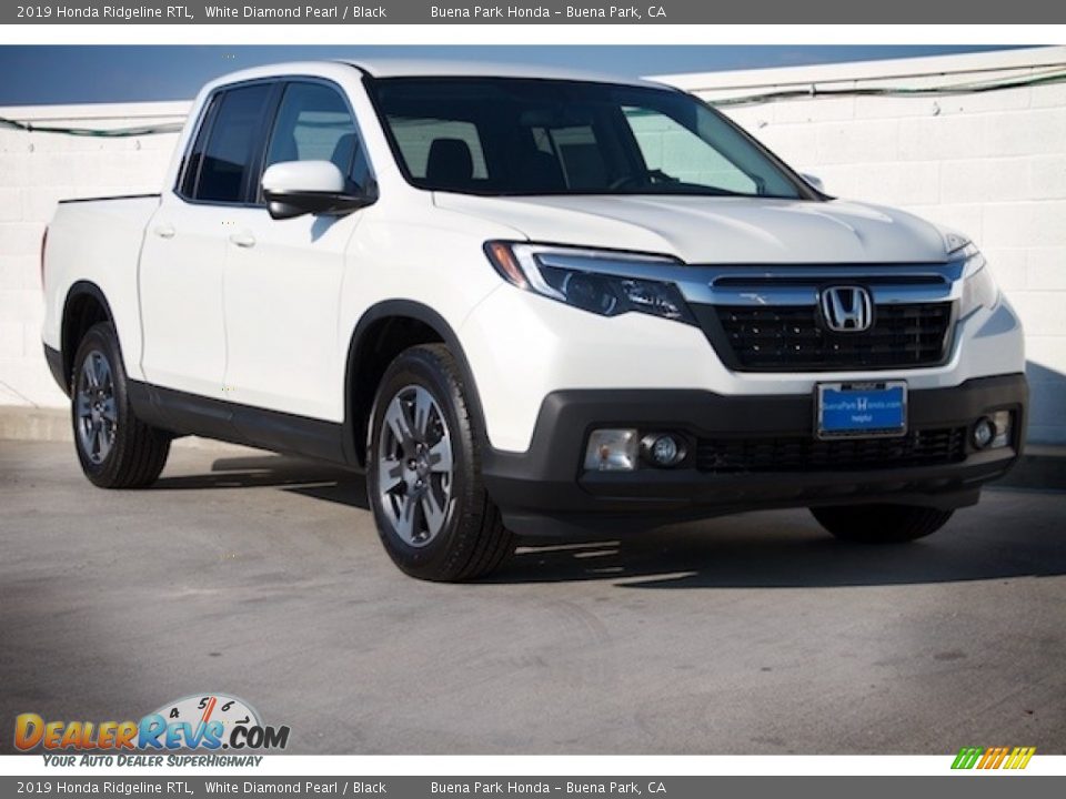 2019 Honda Ridgeline RTL White Diamond Pearl / Black Photo #1