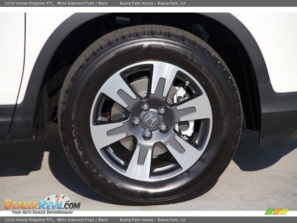 2019 Honda Ridgeline RTL White Diamond Pearl / Black Photo #5