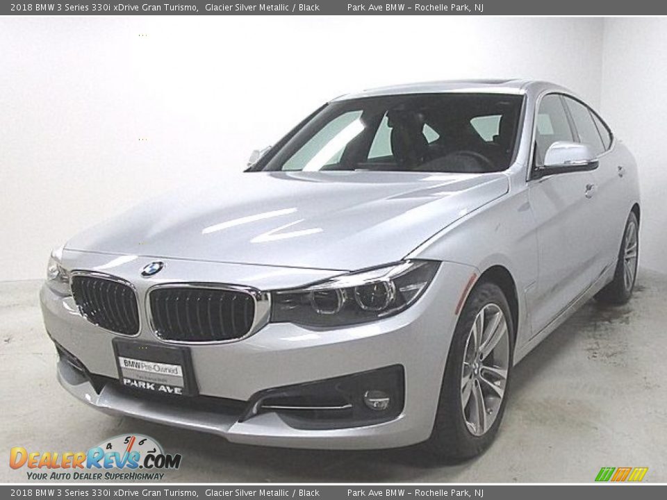 2018 BMW 3 Series 330i xDrive Gran Turismo Glacier Silver Metallic / Black Photo #1