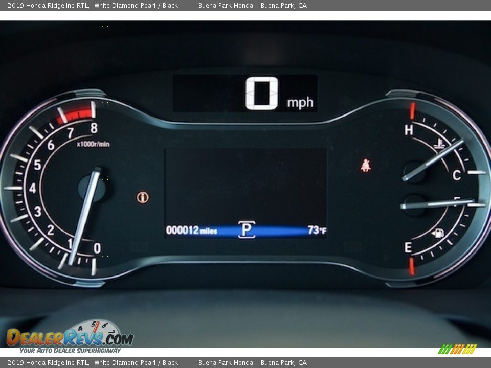 2019 Honda Ridgeline RTL White Diamond Pearl / Black Photo #16