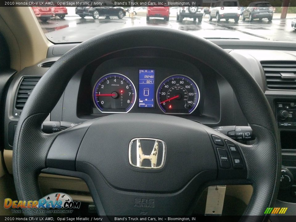 2010 Honda CR-V LX AWD Opal Sage Metallic / Ivory Photo #9