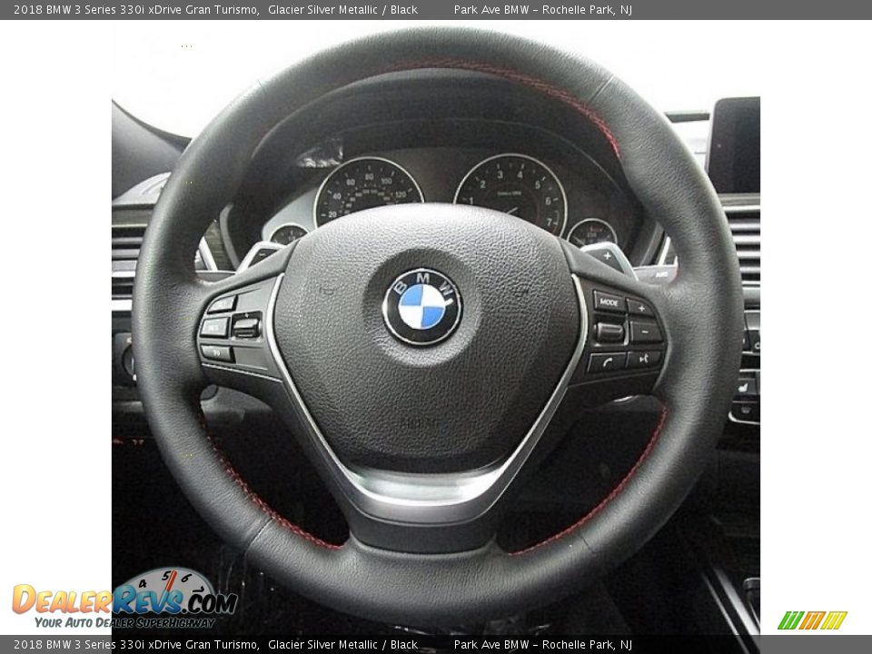 2018 BMW 3 Series 330i xDrive Gran Turismo Glacier Silver Metallic / Black Photo #26