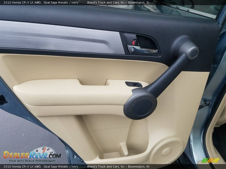 2010 Honda CR-V LX AWD Opal Sage Metallic / Ivory Photo #20