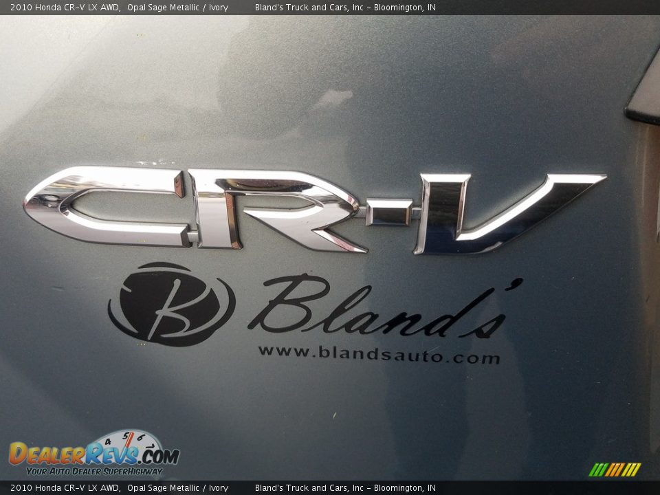 2010 Honda CR-V LX AWD Opal Sage Metallic / Ivory Photo #25