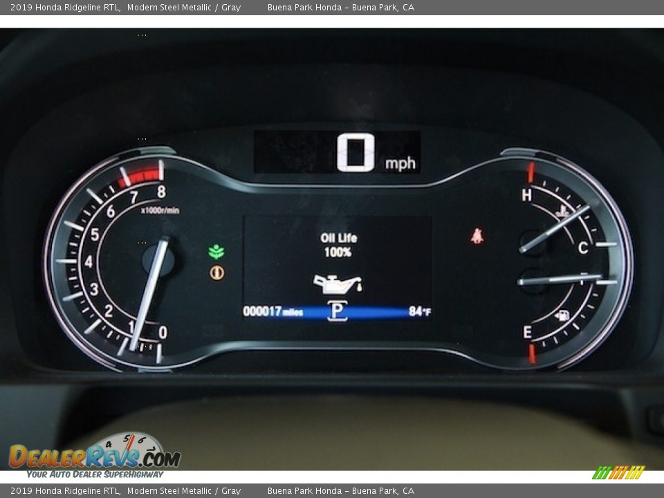 2019 Honda Ridgeline RTL Modern Steel Metallic / Gray Photo #15