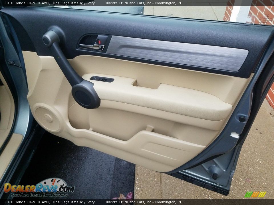 2010 Honda CR-V LX AWD Opal Sage Metallic / Ivory Photo #34