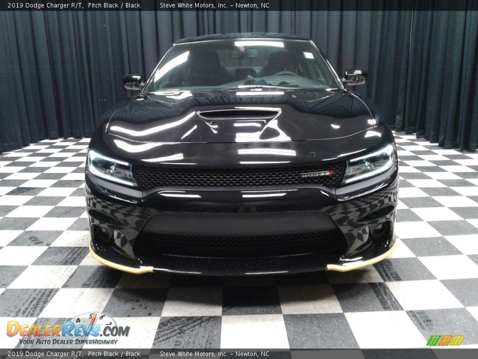 2019 Dodge Charger R/T Pitch Black / Black Photo #3