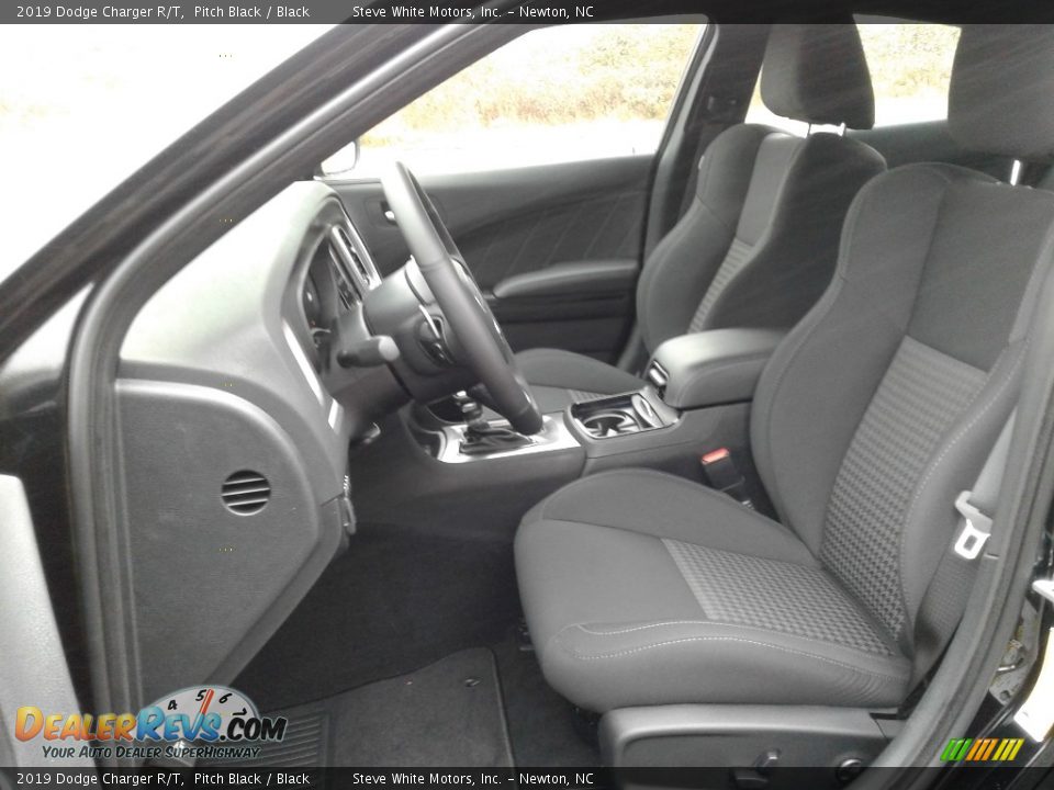 2019 Dodge Charger R/T Pitch Black / Black Photo #10