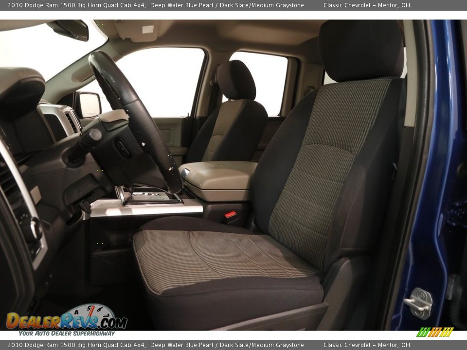 2010 Dodge Ram 1500 Big Horn Quad Cab 4x4 Deep Water Blue Pearl / Dark Slate/Medium Graystone Photo #5