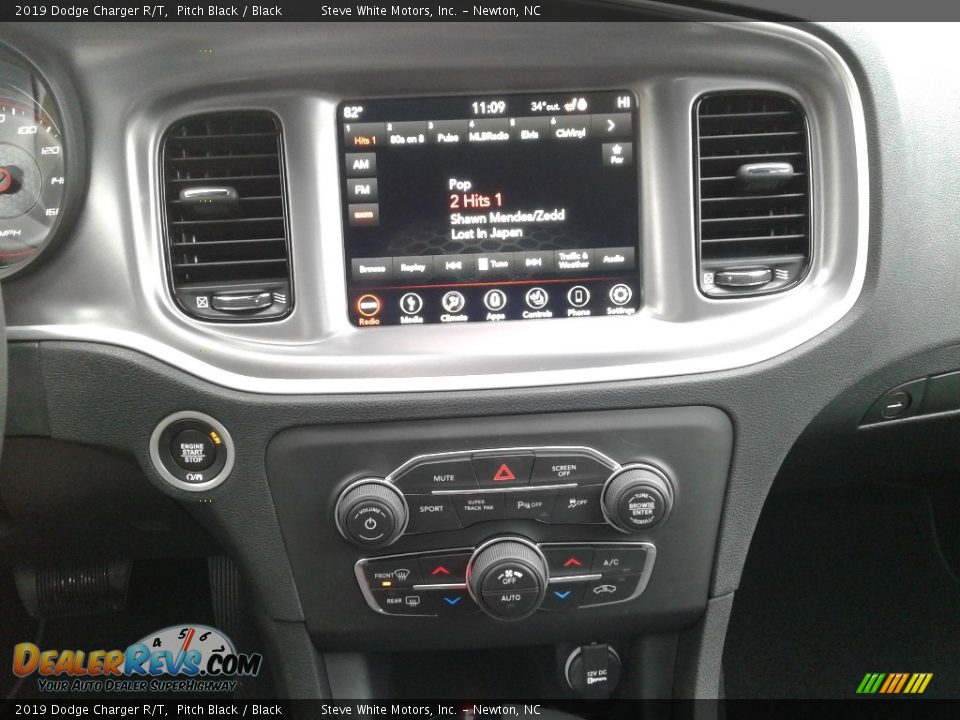 2019 Dodge Charger R/T Pitch Black / Black Photo #19