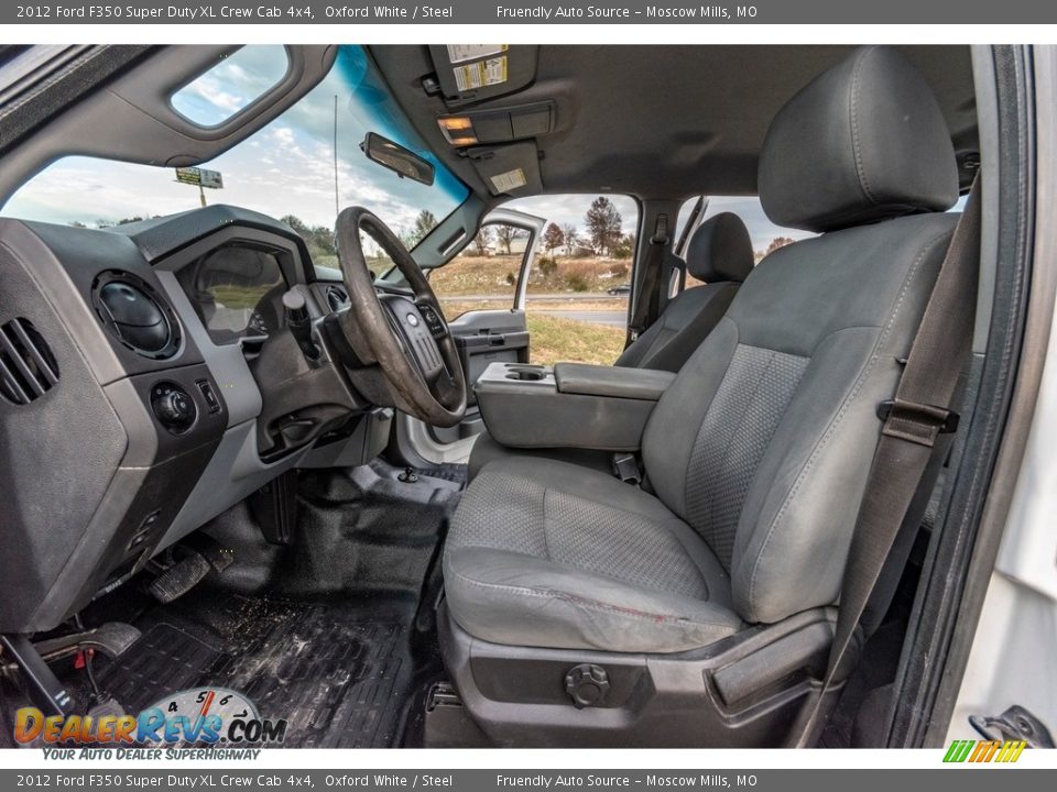 2012 Ford F350 Super Duty XL Crew Cab 4x4 Oxford White / Steel Photo #18