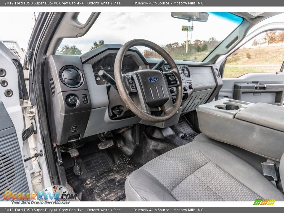 2012 Ford F350 Super Duty XL Crew Cab 4x4 Oxford White / Steel Photo #19