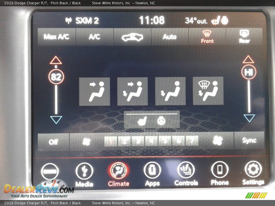 2019 Dodge Charger R/T Pitch Black / Black Photo #22