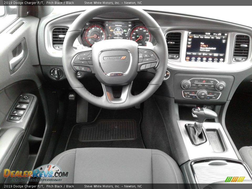 2019 Dodge Charger R/T Pitch Black / Black Photo #28