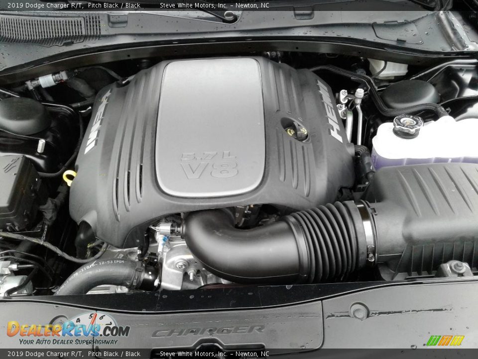 2019 Dodge Charger R/T Pitch Black / Black Photo #30