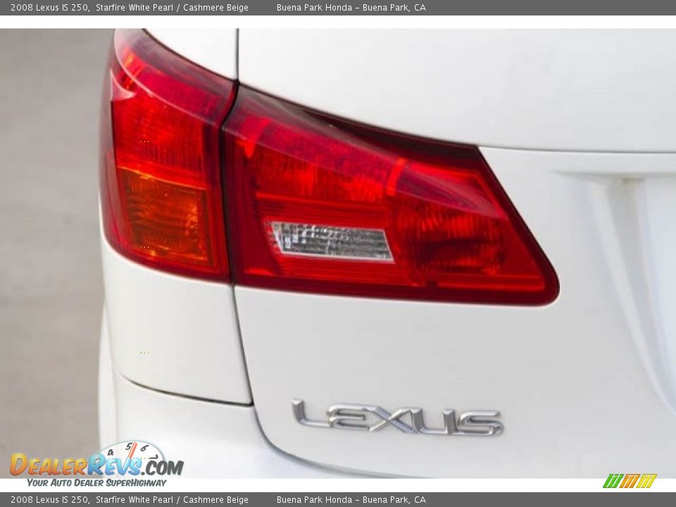 2008 Lexus IS 250 Starfire White Pearl / Cashmere Beige Photo #11