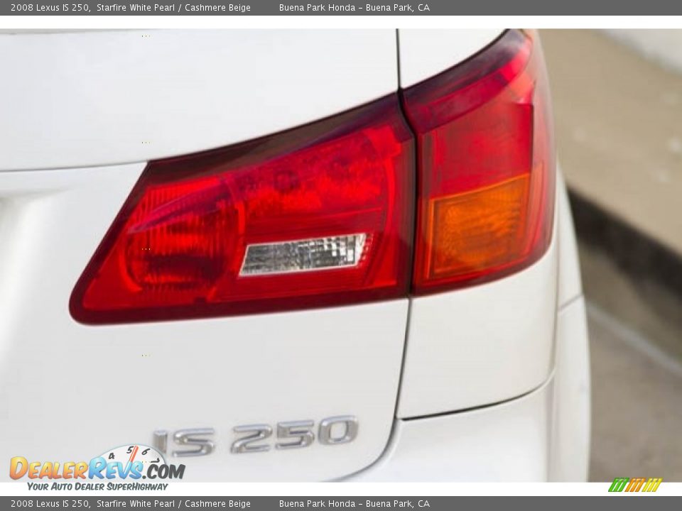 2008 Lexus IS 250 Starfire White Pearl / Cashmere Beige Photo #12