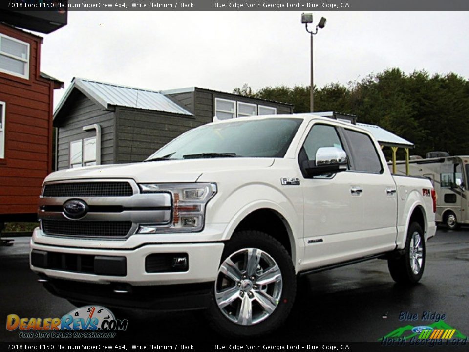 2018 Ford F150 Platinum SuperCrew 4x4 White Platinum / Black Photo #1