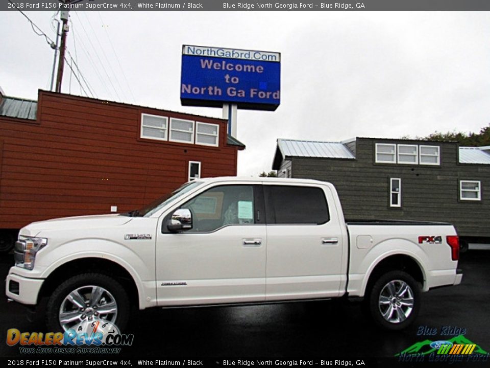 2018 Ford F150 Platinum SuperCrew 4x4 White Platinum / Black Photo #2