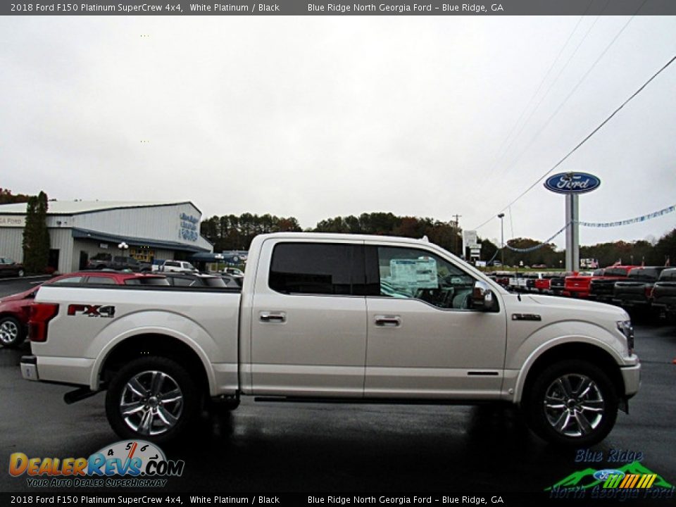 2018 Ford F150 Platinum SuperCrew 4x4 White Platinum / Black Photo #6