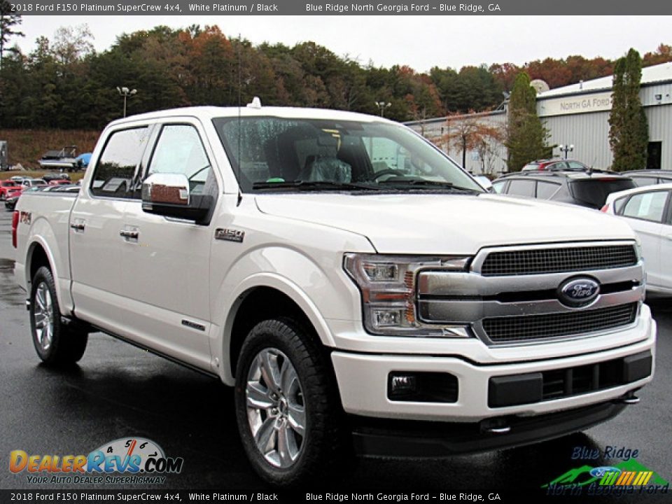 2018 Ford F150 Platinum SuperCrew 4x4 White Platinum / Black Photo #7