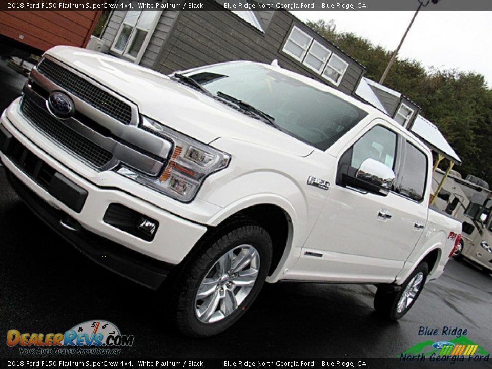 2018 Ford F150 Platinum SuperCrew 4x4 White Platinum / Black Photo #36