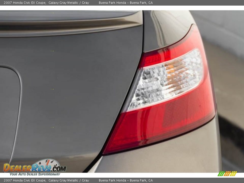 2007 Honda Civic EX Coupe Galaxy Gray Metallic / Gray Photo #12