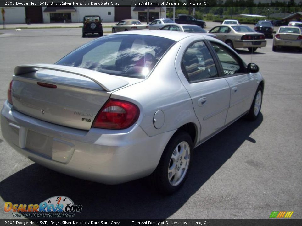 2003 Dodge Neon SXT Bright Silver Metallic / Dark Slate Gray Photo #5