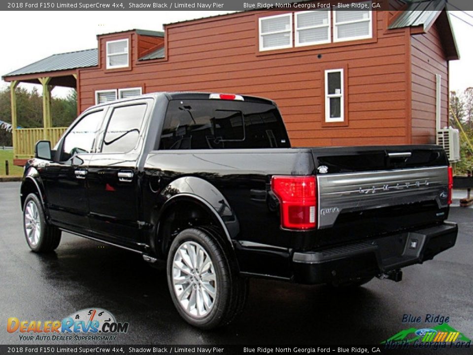 2018 Ford F150 Limited SuperCrew 4x4 Shadow Black / Limited Navy Pier Photo #3