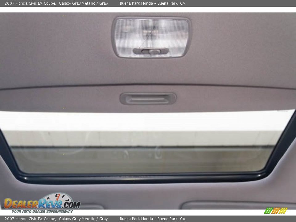 2007 Honda Civic EX Coupe Galaxy Gray Metallic / Gray Photo #20