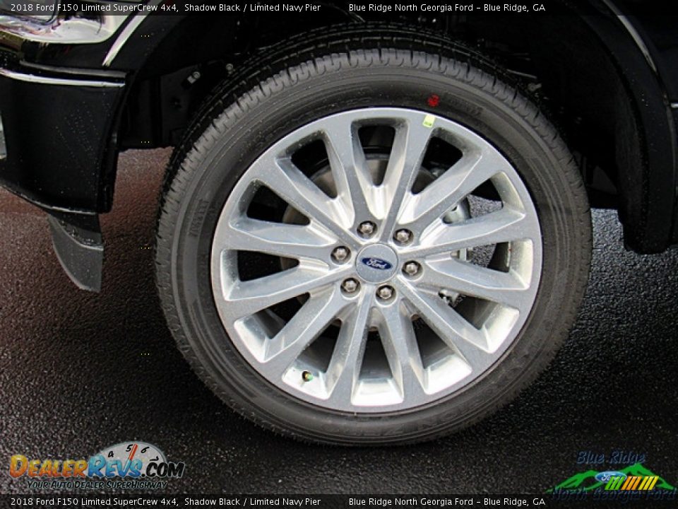 2018 Ford F150 Limited SuperCrew 4x4 Shadow Black / Limited Navy Pier Photo #9