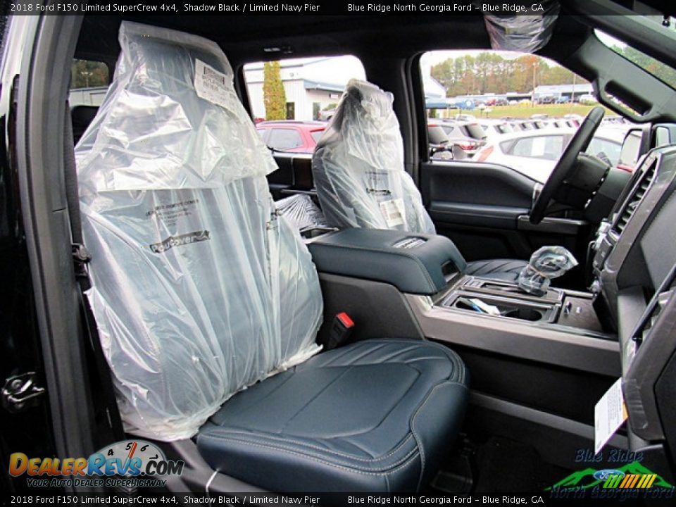 2018 Ford F150 Limited SuperCrew 4x4 Shadow Black / Limited Navy Pier Photo #11