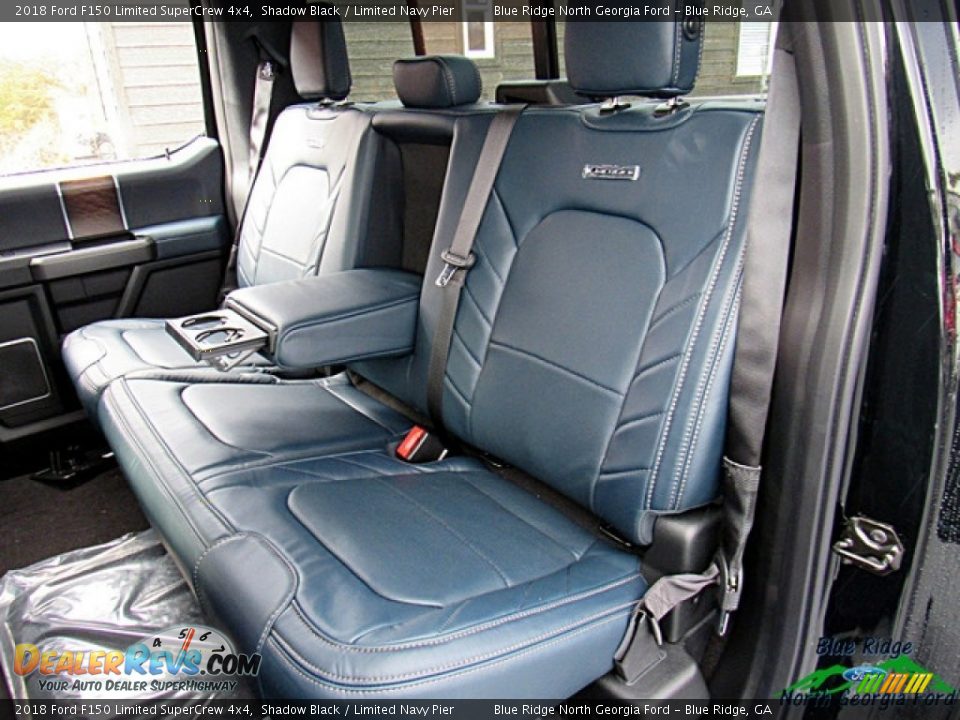2018 Ford F150 Limited SuperCrew 4x4 Shadow Black / Limited Navy Pier Photo #12