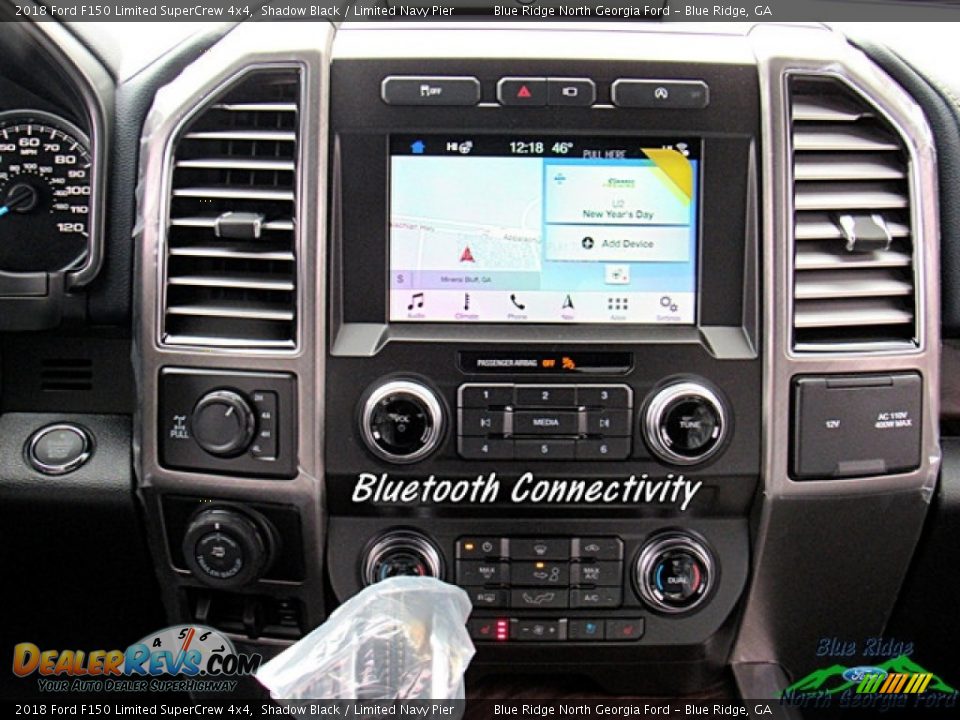 2018 Ford F150 Limited SuperCrew 4x4 Shadow Black / Limited Navy Pier Photo #14