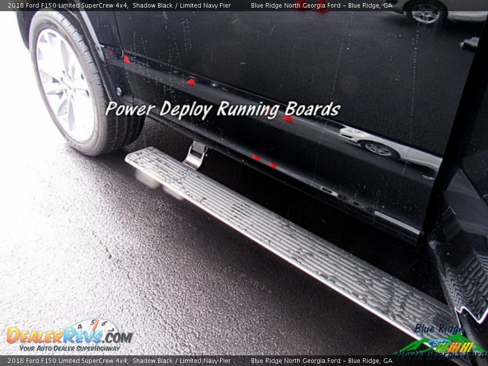 2018 Ford F150 Limited SuperCrew 4x4 Shadow Black / Limited Navy Pier Photo #15