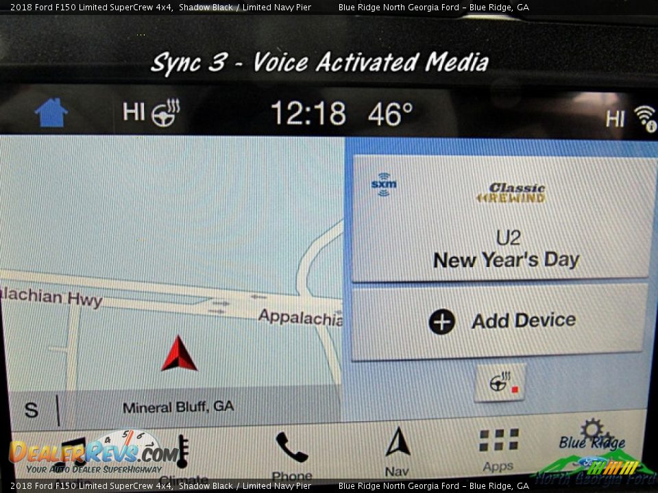 2018 Ford F150 Limited SuperCrew 4x4 Shadow Black / Limited Navy Pier Photo #16