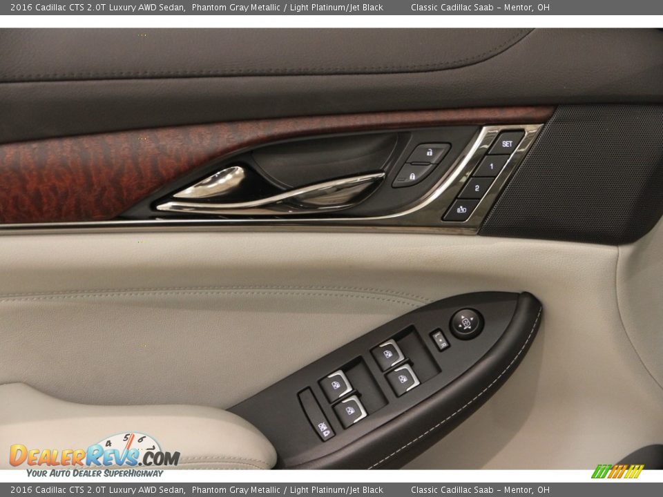 2016 Cadillac CTS 2.0T Luxury AWD Sedan Phantom Gray Metallic / Light Platinum/Jet Black Photo #5