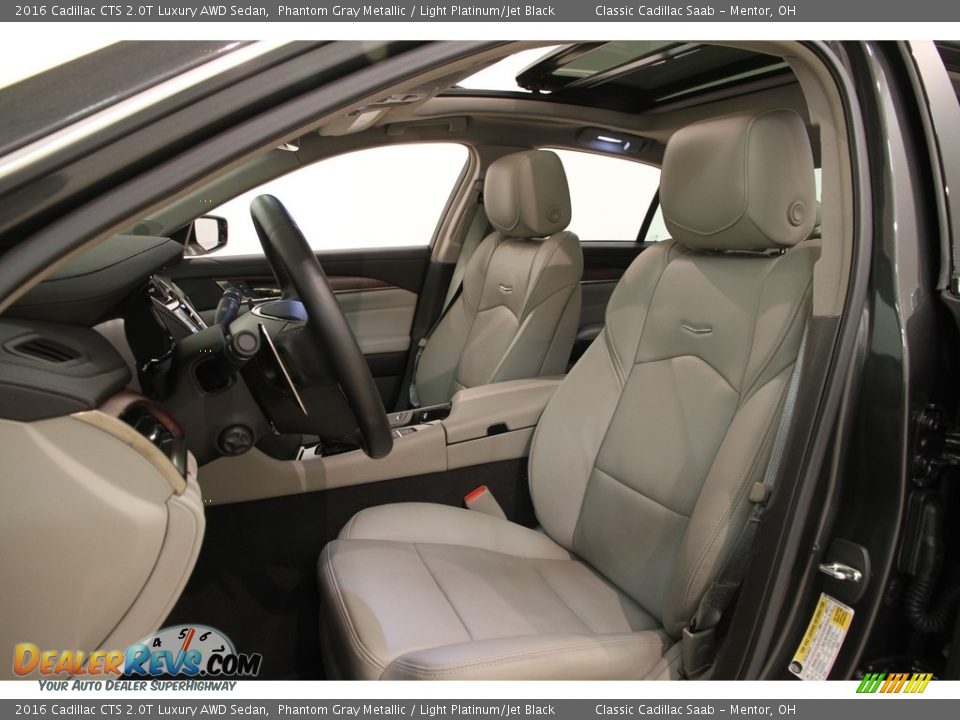 2016 Cadillac CTS 2.0T Luxury AWD Sedan Phantom Gray Metallic / Light Platinum/Jet Black Photo #6