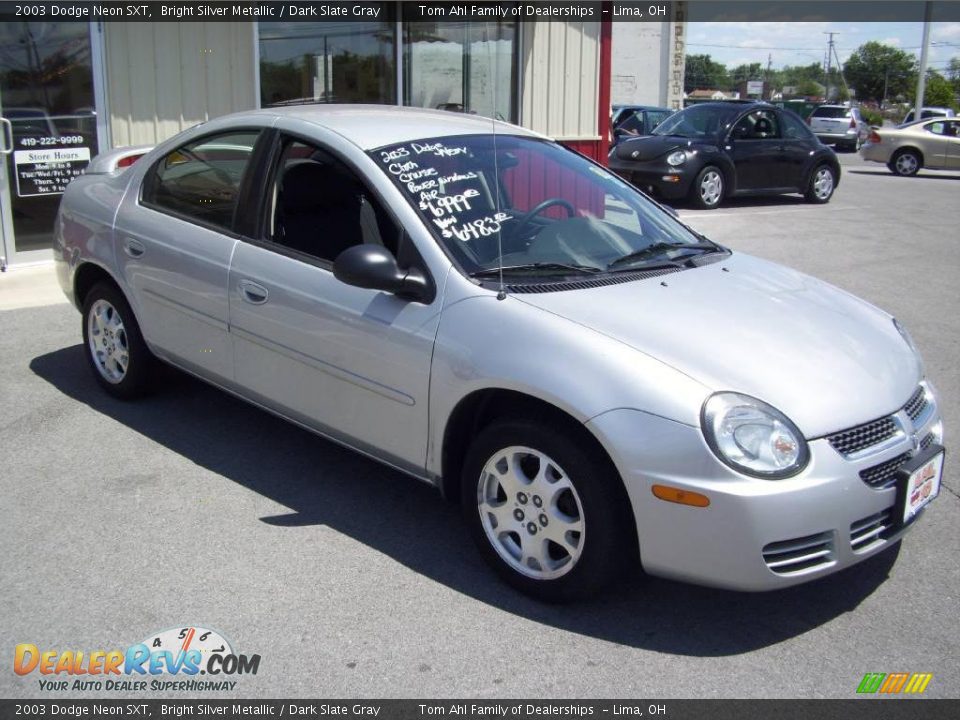 2003 Dodge Neon SXT Bright Silver Metallic / Dark Slate Gray Photo #7