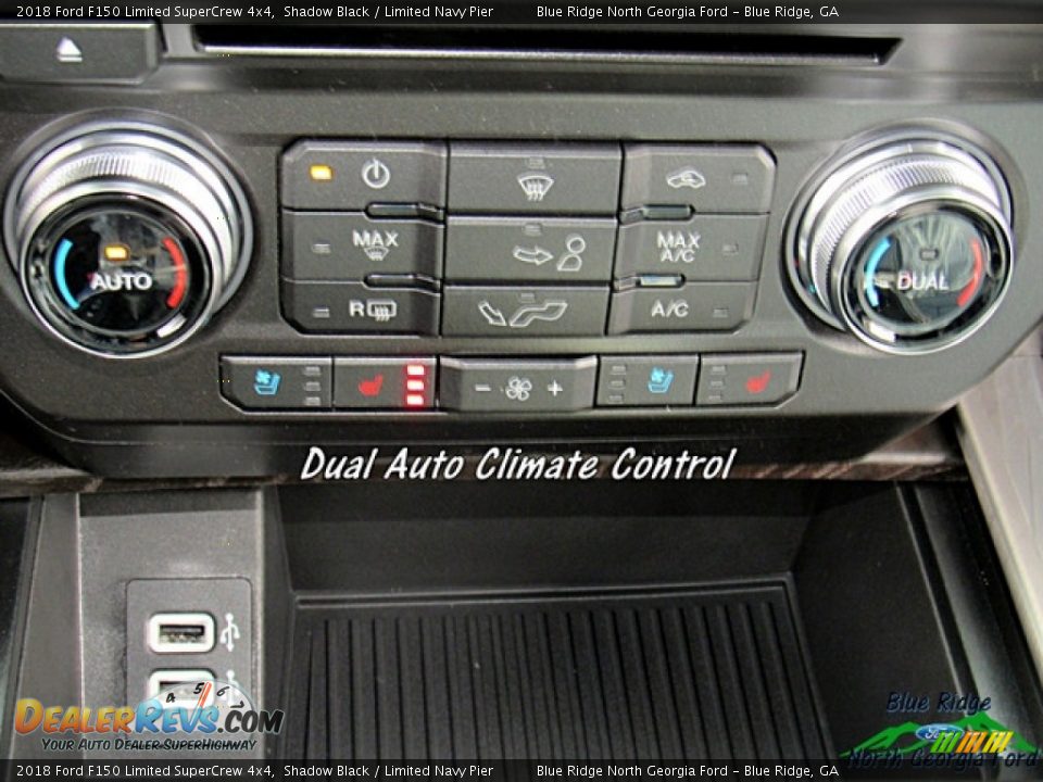 2018 Ford F150 Limited SuperCrew 4x4 Shadow Black / Limited Navy Pier Photo #21