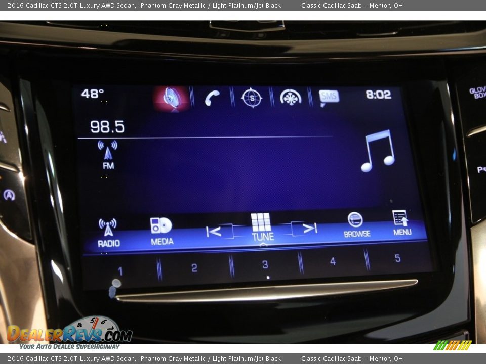 2016 Cadillac CTS 2.0T Luxury AWD Sedan Phantom Gray Metallic / Light Platinum/Jet Black Photo #11