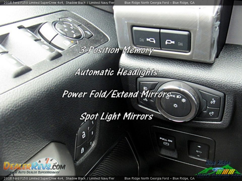 2018 Ford F150 Limited SuperCrew 4x4 Shadow Black / Limited Navy Pier Photo #23