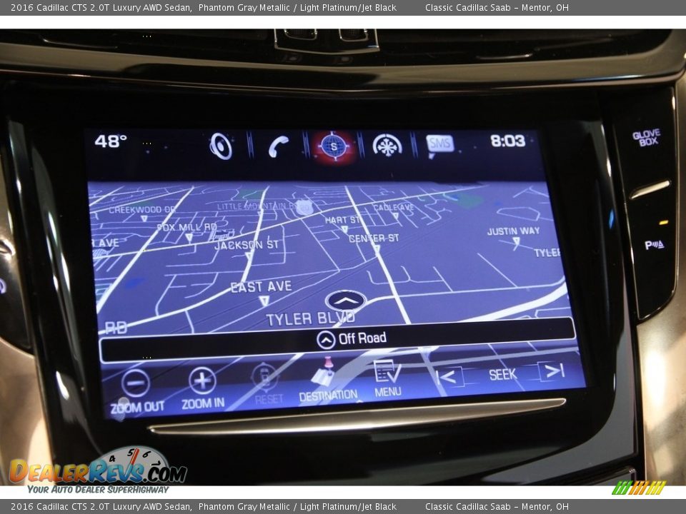 2016 Cadillac CTS 2.0T Luxury AWD Sedan Phantom Gray Metallic / Light Platinum/Jet Black Photo #13